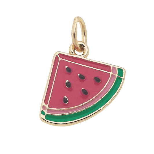 Watermelon Slice Charm in Red, Pink, & Green