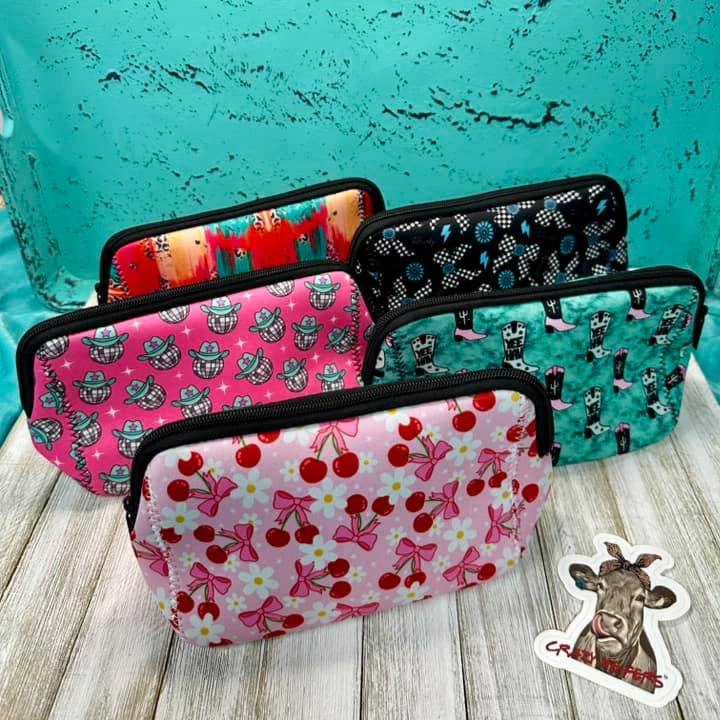 CHW Neoprene Makeup Bags