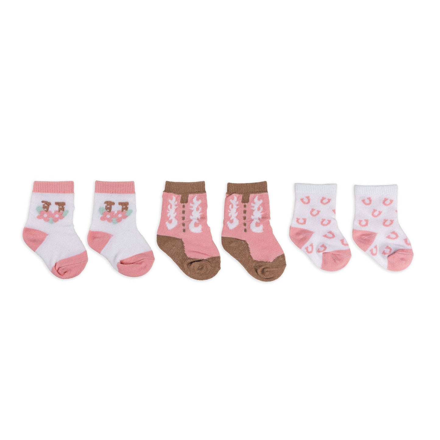 Western Baby Socks Trio Bloomin' Boot Juju bee