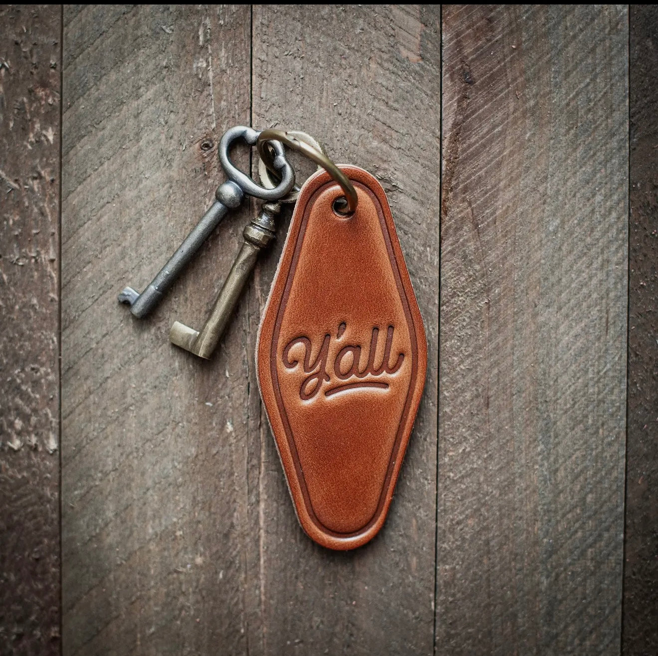 Leather Western Keychain Motel Style Sugarhouse