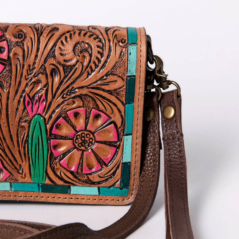 Cowgirl or Cactus Organiser Genuine Western Leather Women: LS western