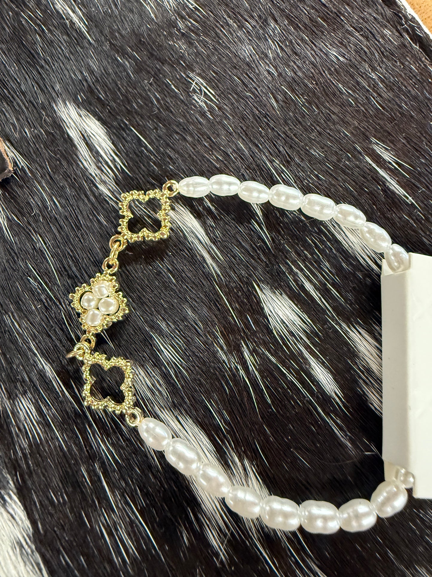 Juliet Pearl and Gold Bracelet