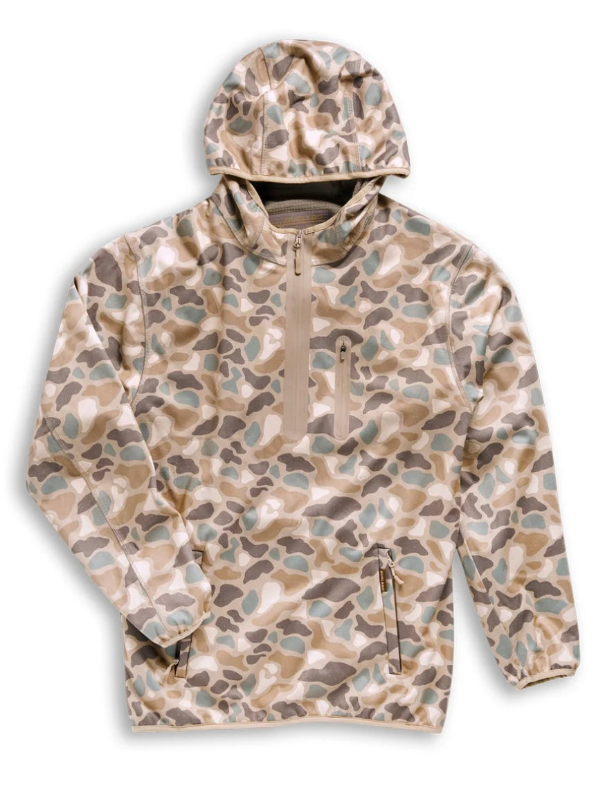 Pintail Camo Mid Layer Duke Tech Pullover Jacket Burlebo