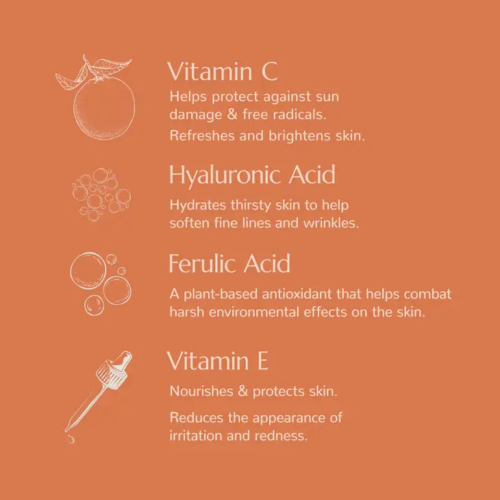 Vitamin C with Hyaluronic Acid Facial Serum 1 oz