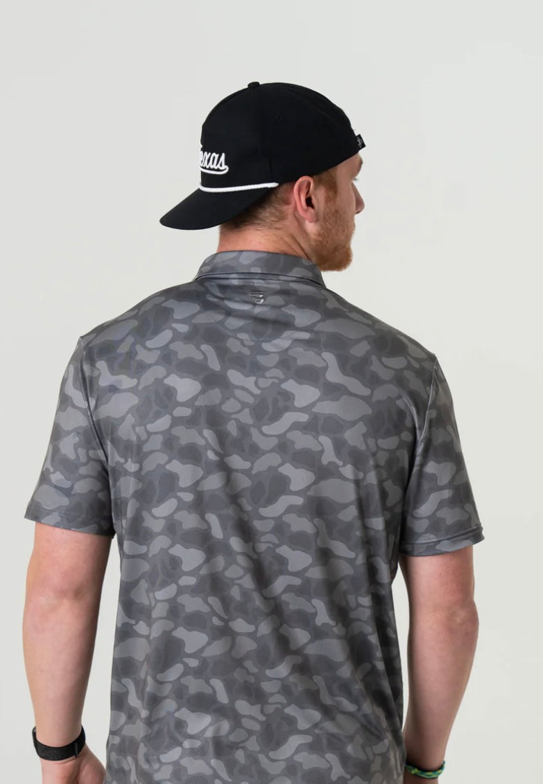 Stone Camo Performance Polo Burlebo