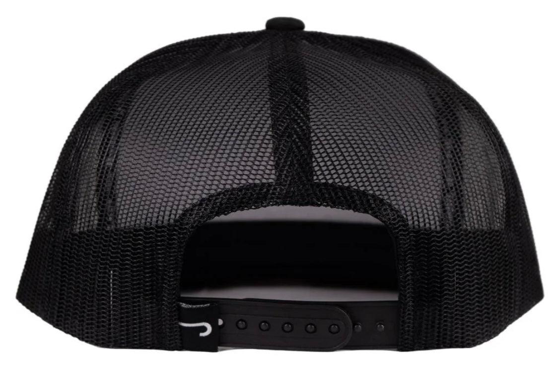 LAZY J RANCH BLACK GOLD TEXAS RANCH GOLD PATCH CLASSIC FIVE PANEL TRUCKER HAT