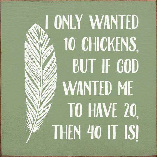 I Only Wanted 10 Chickens, But If God Wanted Me To Have 20..: Old Black