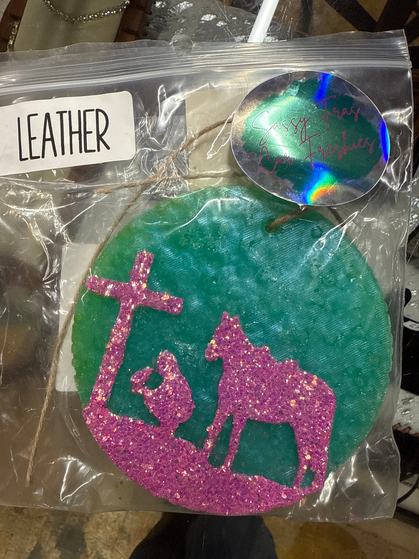 Cowboy Kneeling Car Freshies: SF