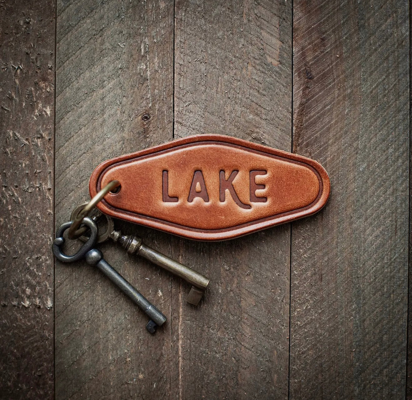 Leather Western Keychain Motel Style Sugarhouse