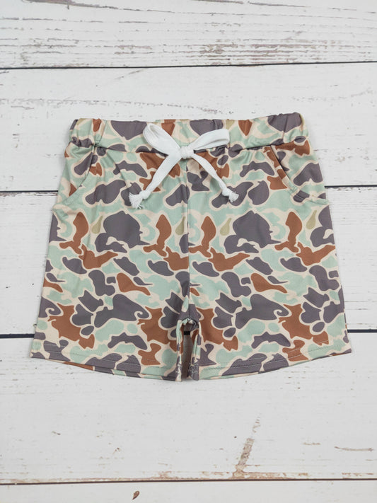 Boys Camouflage Shorts With Pockets: Sassy Kid