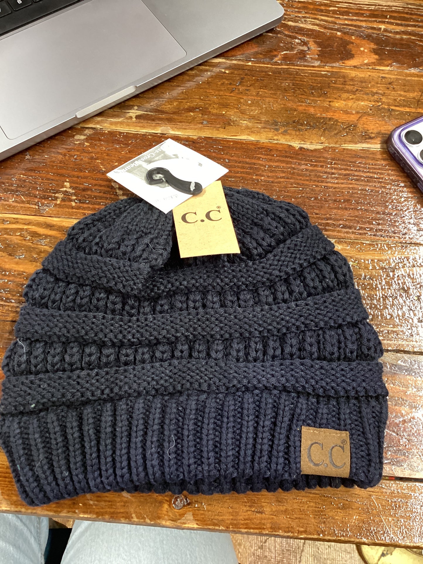 Black beanie
