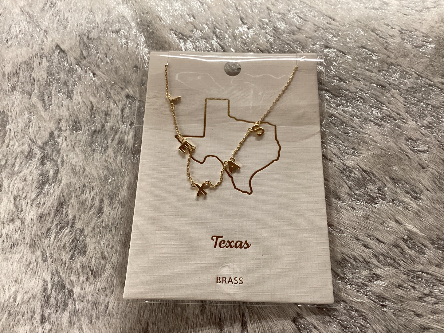 Gold Texas necklace
