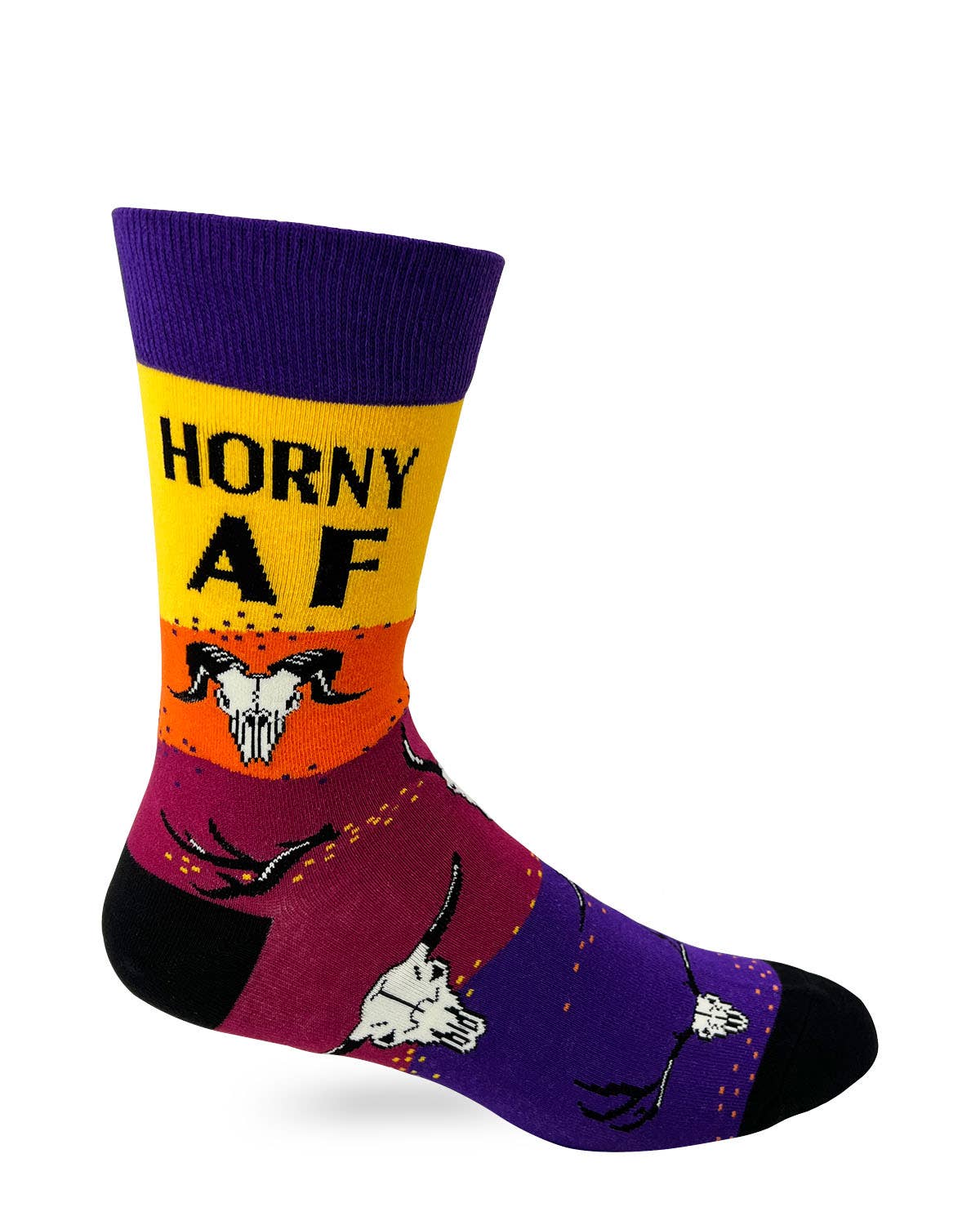 Horny AF Men's Novelty Crew Socks Fab daz