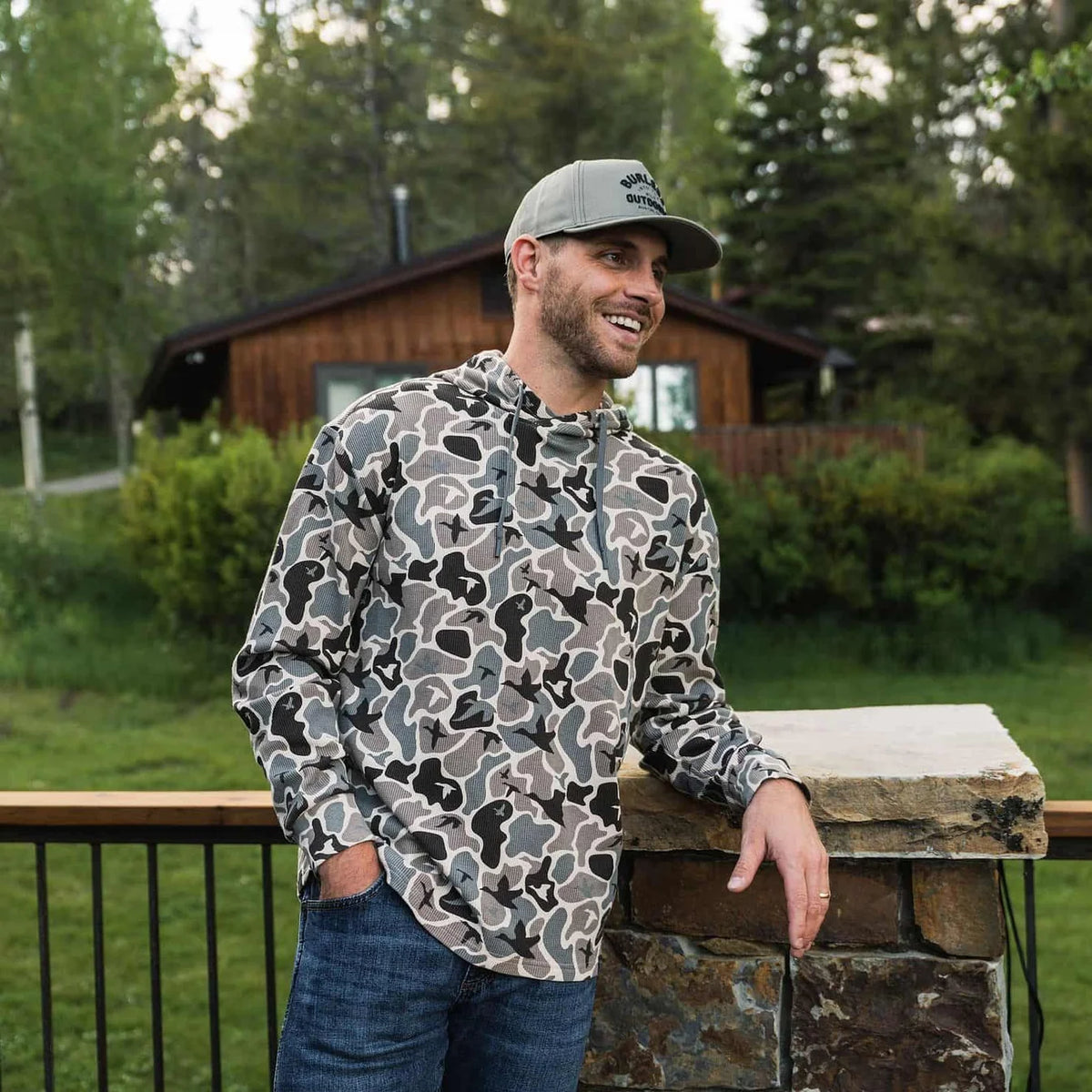 Mallard Mayhem Burlebo Thermal Hoodie TX TH-MMAYC