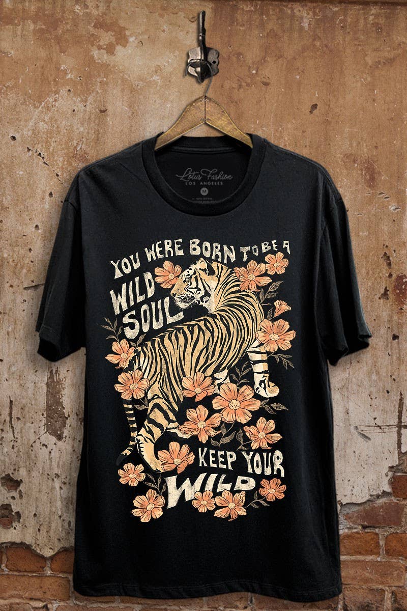 Wild Soul Tiger Graphic lotus