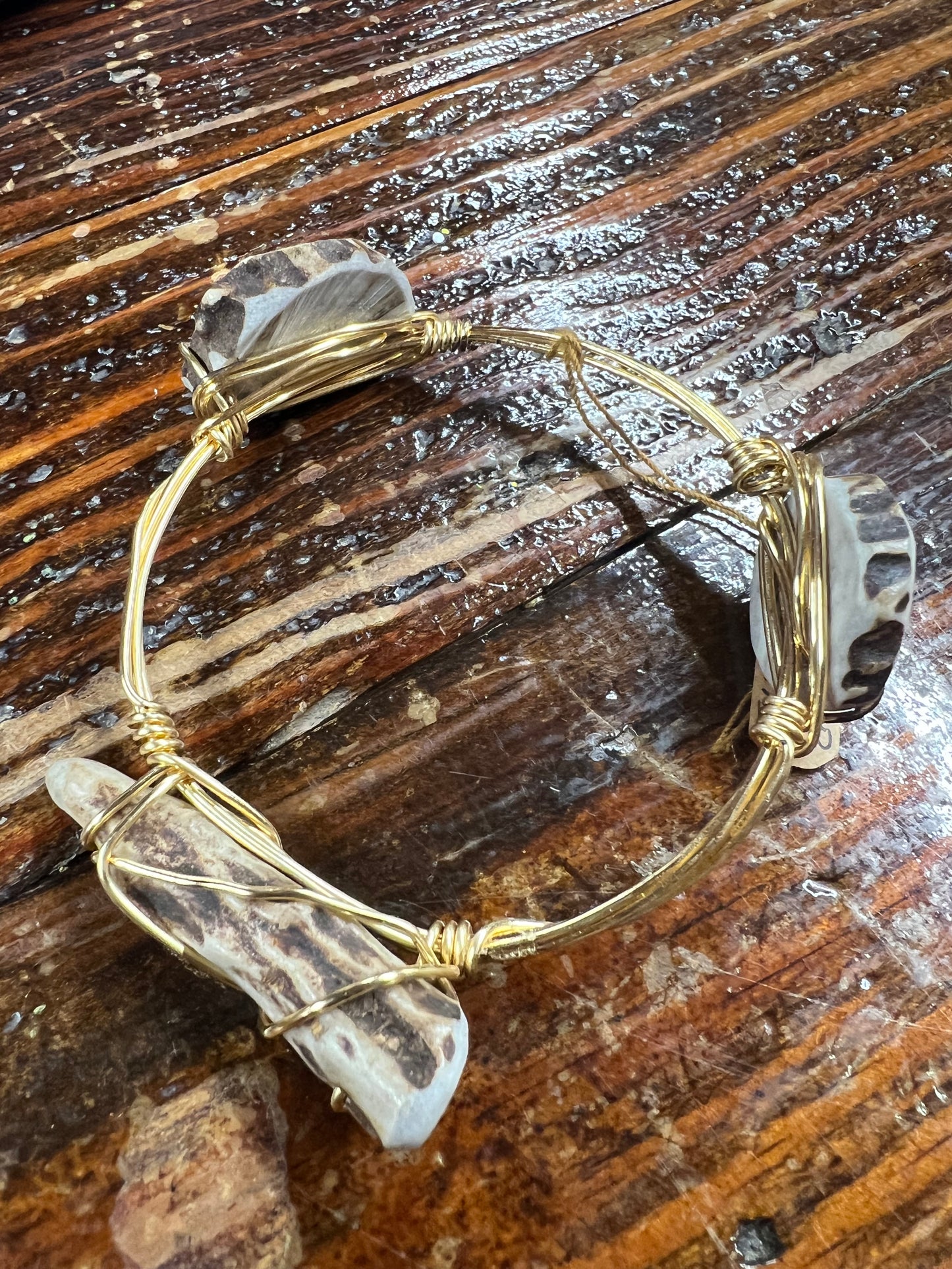 Antler Bangle Twisted wire Bracelet