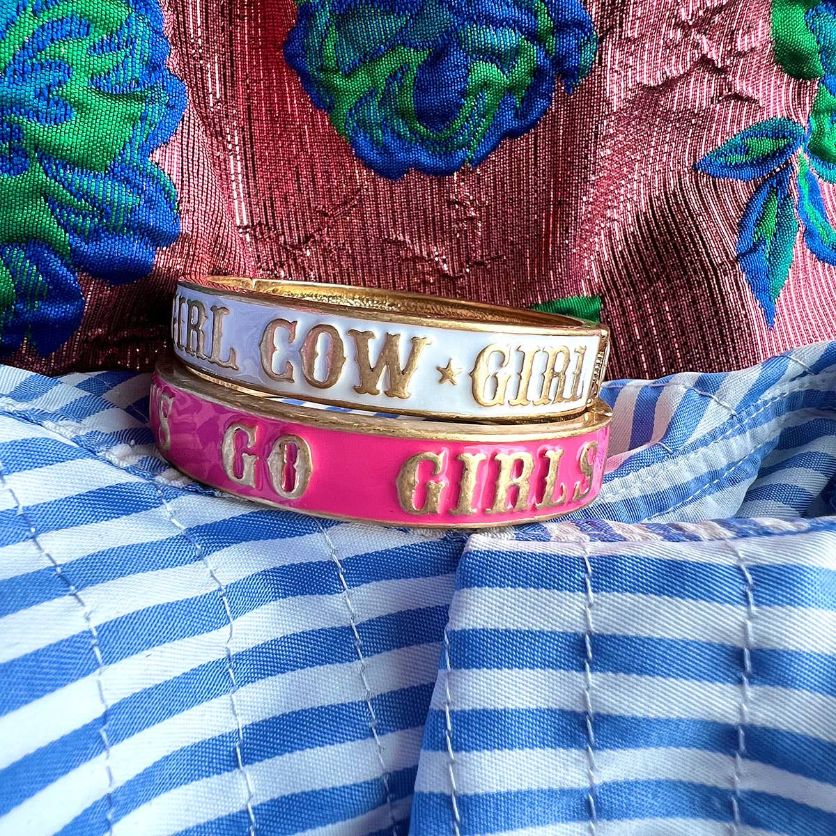 CANVAS Style x AP Style Cowgirl Bangle in White