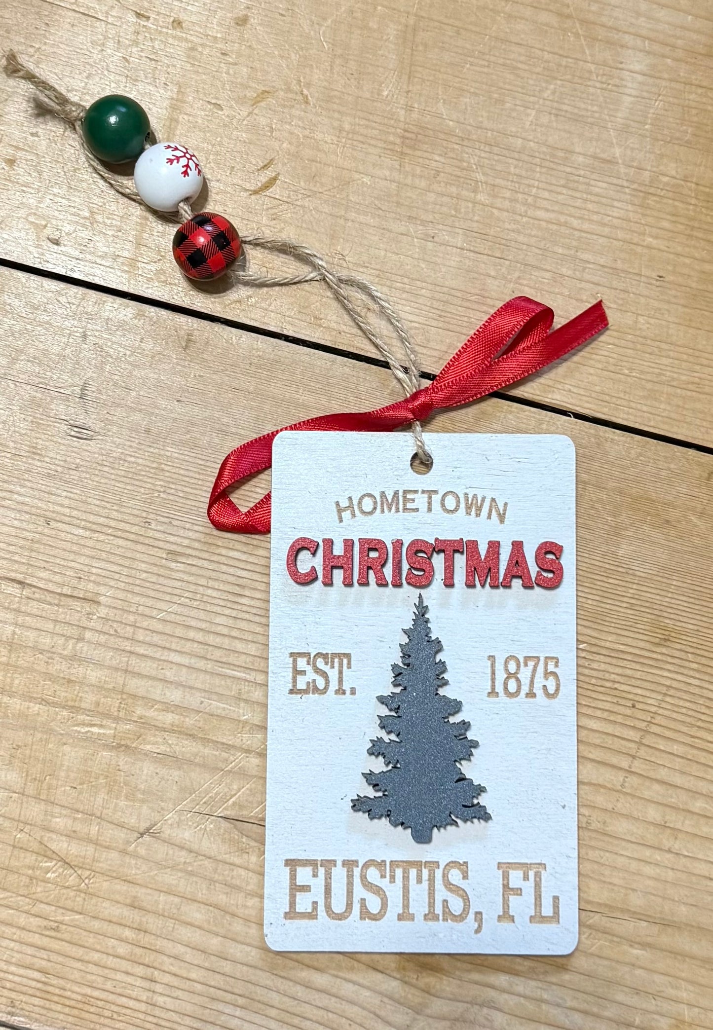 Lake County Florida Christmas ornament Umatilla, Eustis, Mt Dora