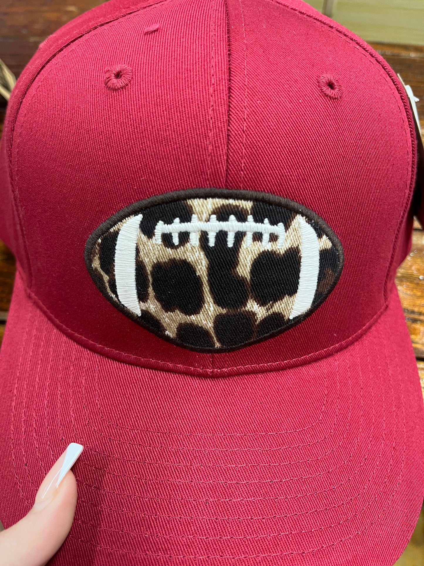 MAROON CHEETAH FOOTBALL HAT
