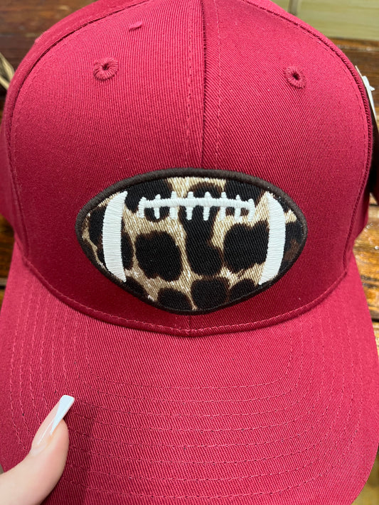 MAROON CHEETAH FOOTBALL HAT