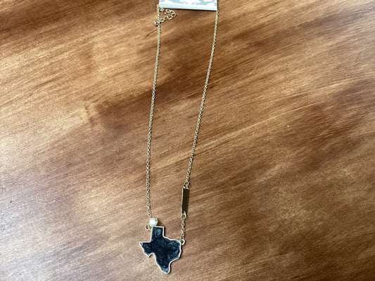 Black marble Tx gold chain