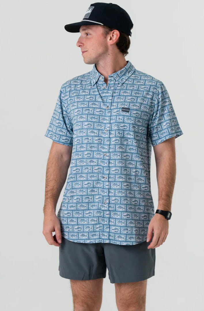 Anglers Choice Performance Button Up Burlebo