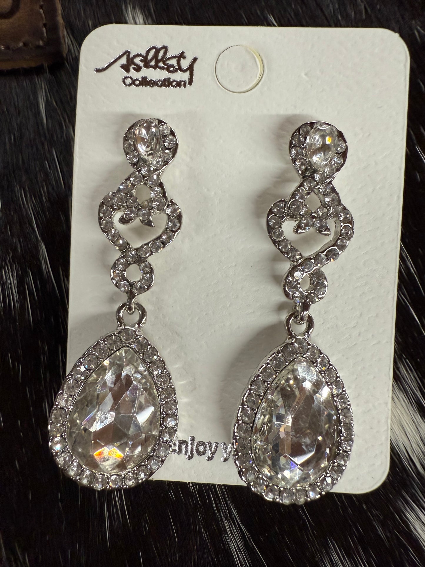 Tiered Crystal Earrings