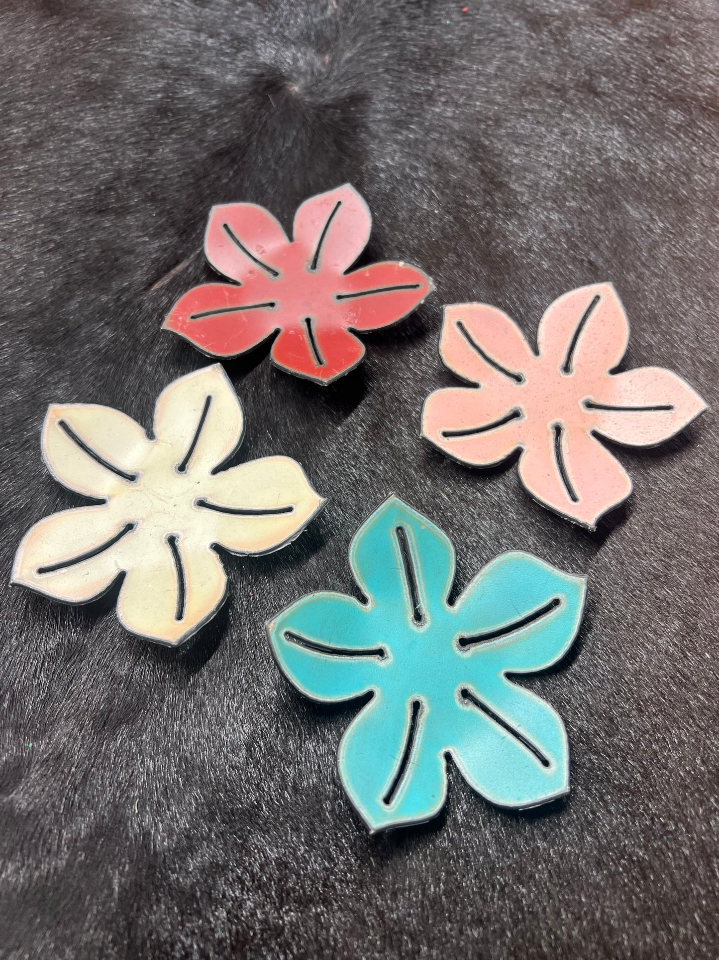 Rustic Metal Flower Magnet iron Jewel