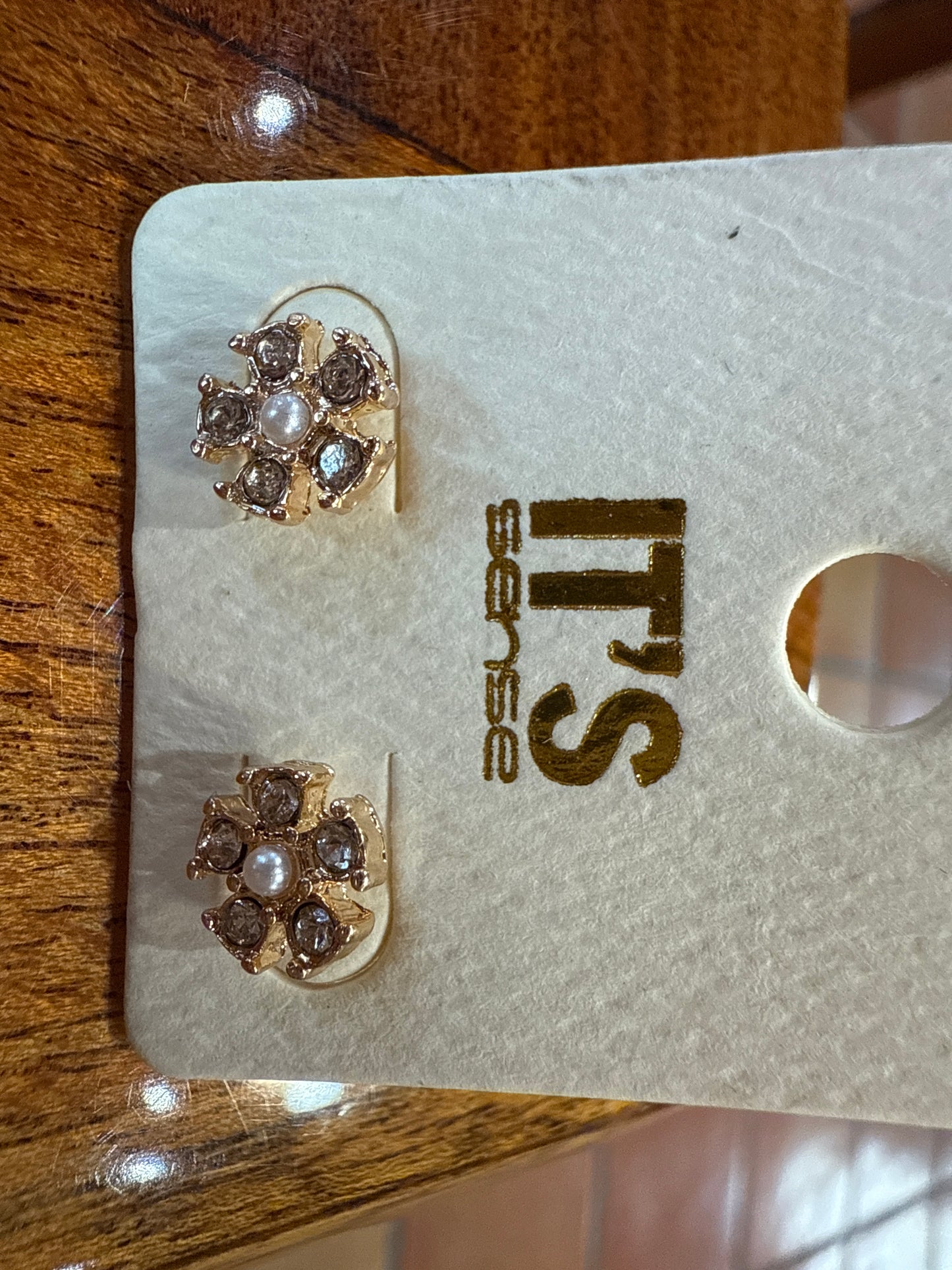 Gold and Silver with Pearl studs