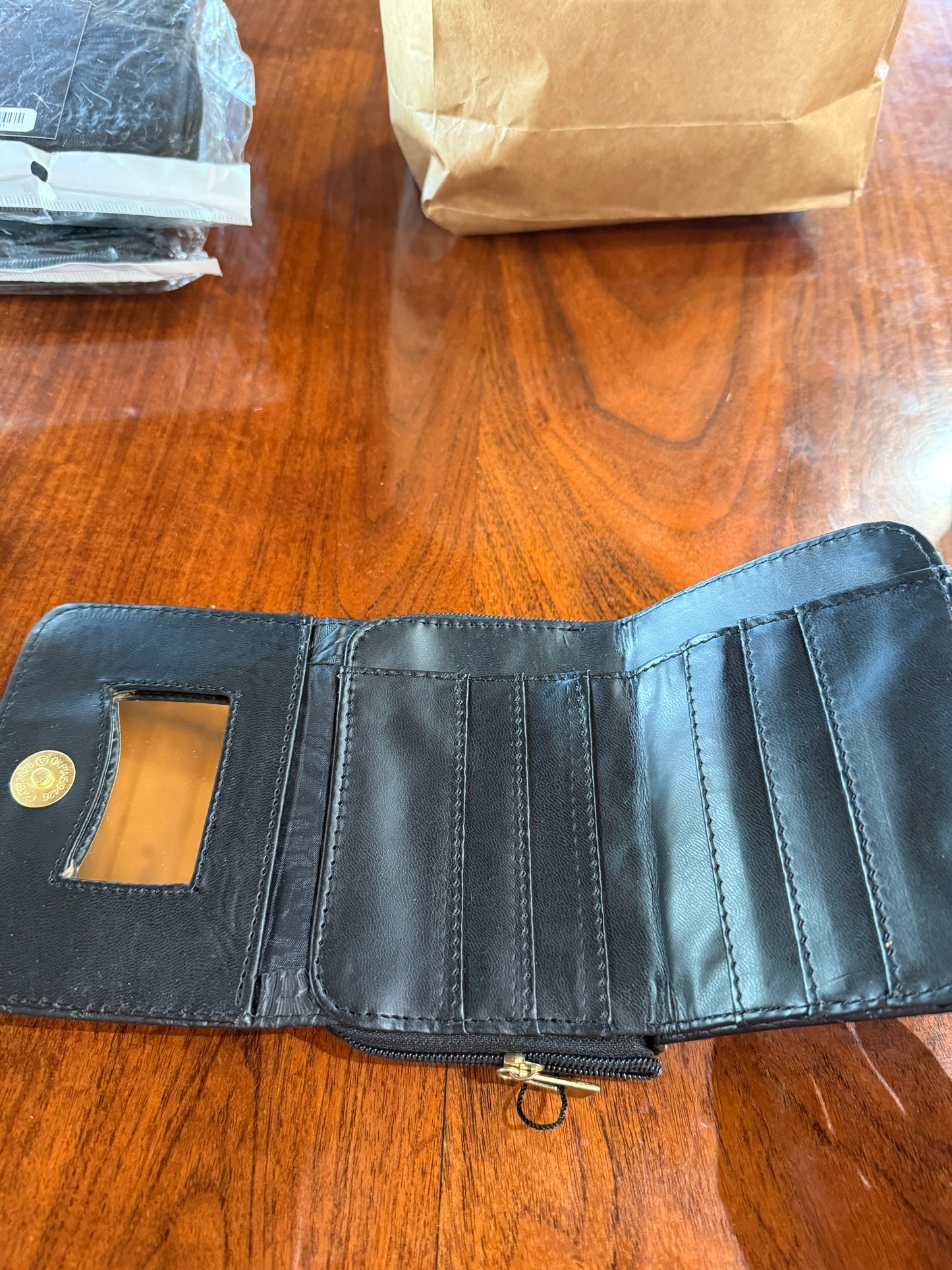 Black Faux Leather wallet