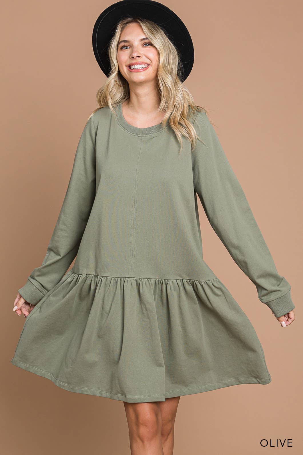 Women's Washed Cotton French Terry Dress