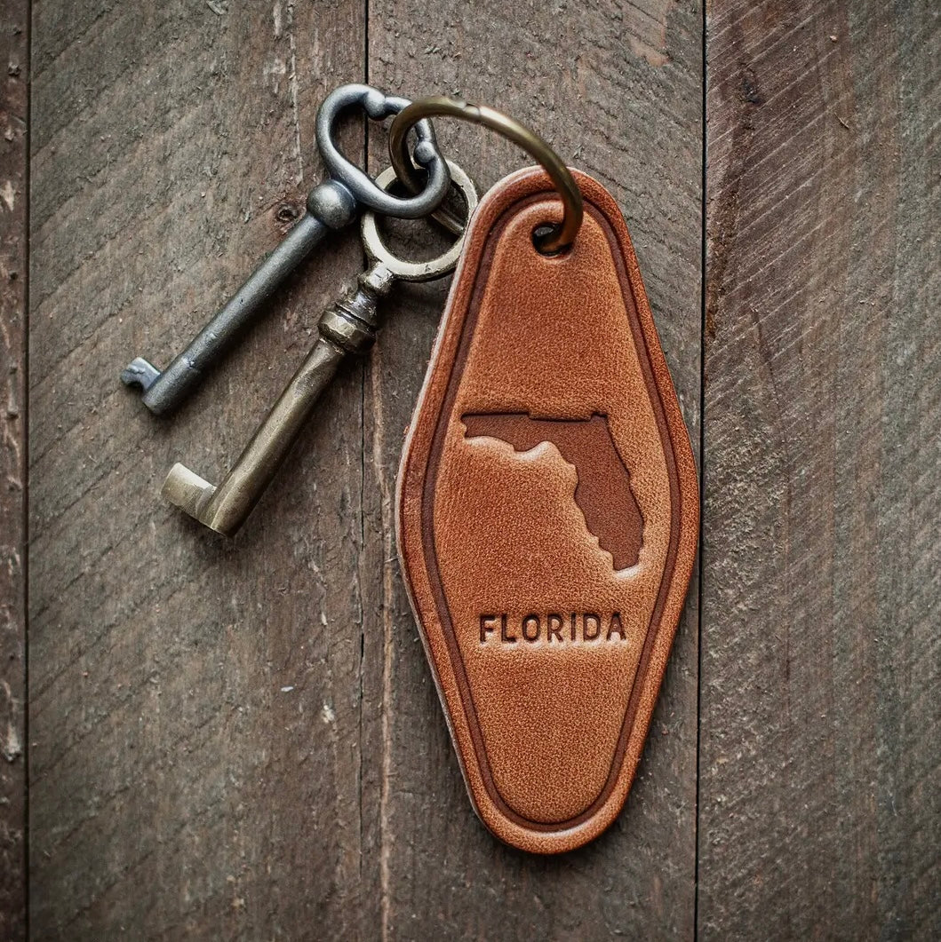 Leather Western Keychain Motel Style Sugarhouse