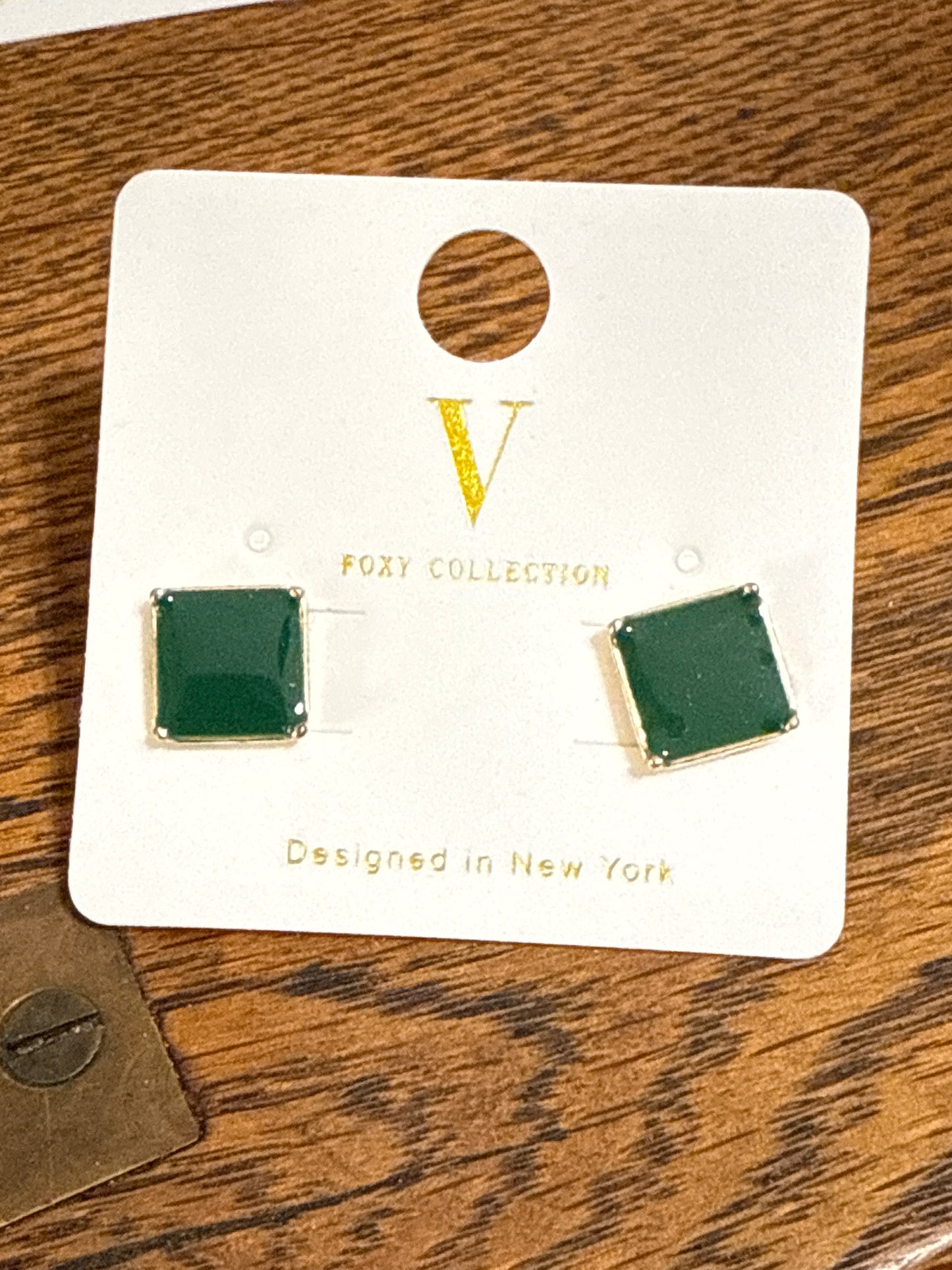 Square Stud Earrings