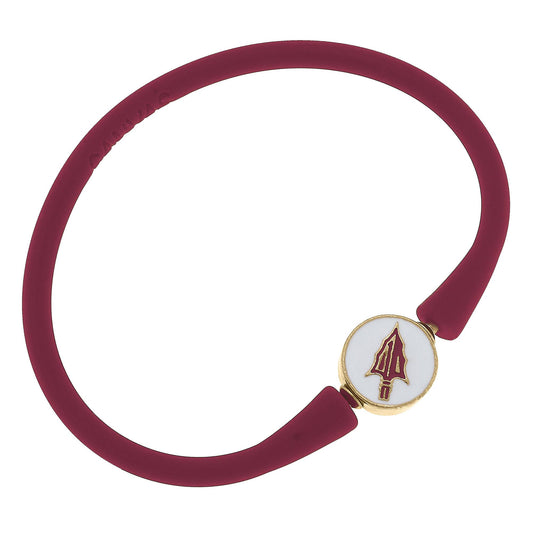Florida State Seminoles Enamel Silicone Bali Bracelet: Garnet Or Black