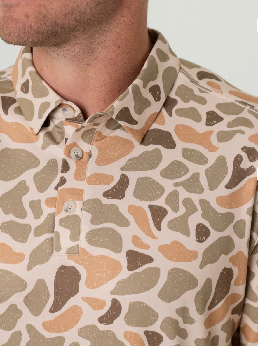 Venado Camo Performance Polo shirt Burlebo
