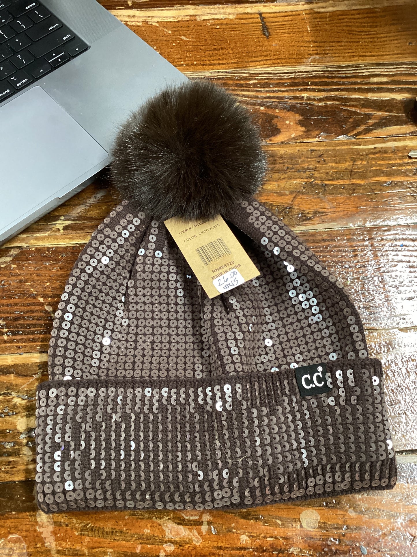 Brown C.C beanie