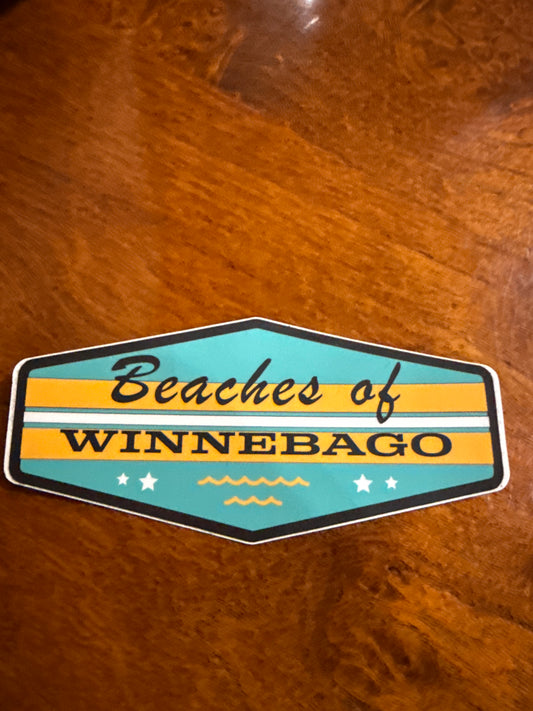 Beaches Of Winnebago Sticker