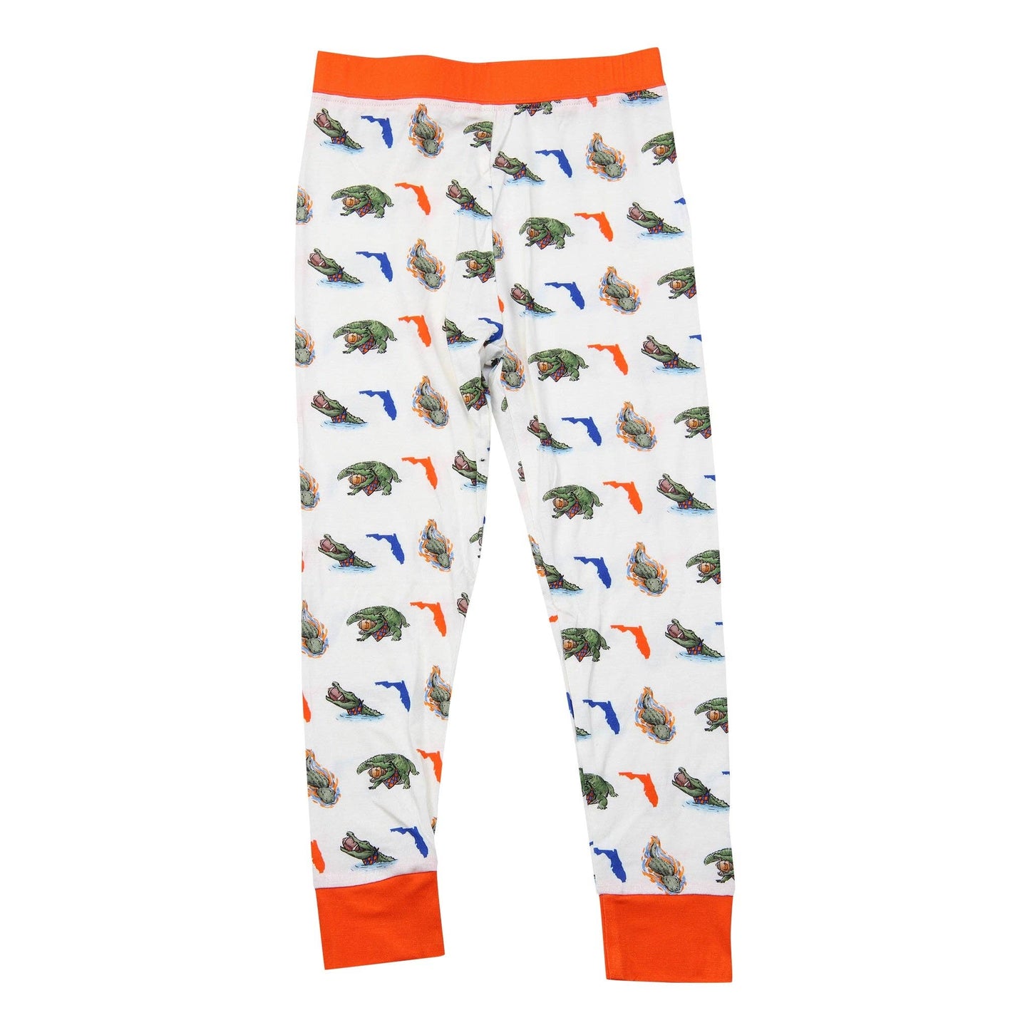 Florida State Shape Alligator Unisex Kids Pajamas: Onesie