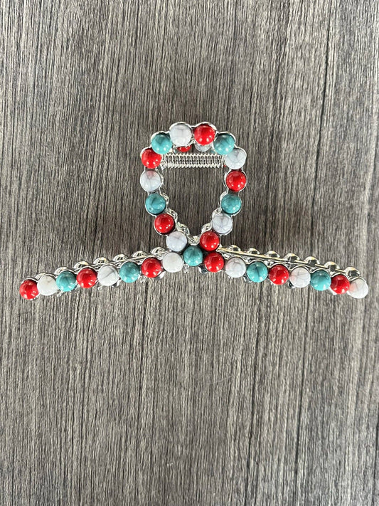 USA Multi Stone Claw Clip Rockin