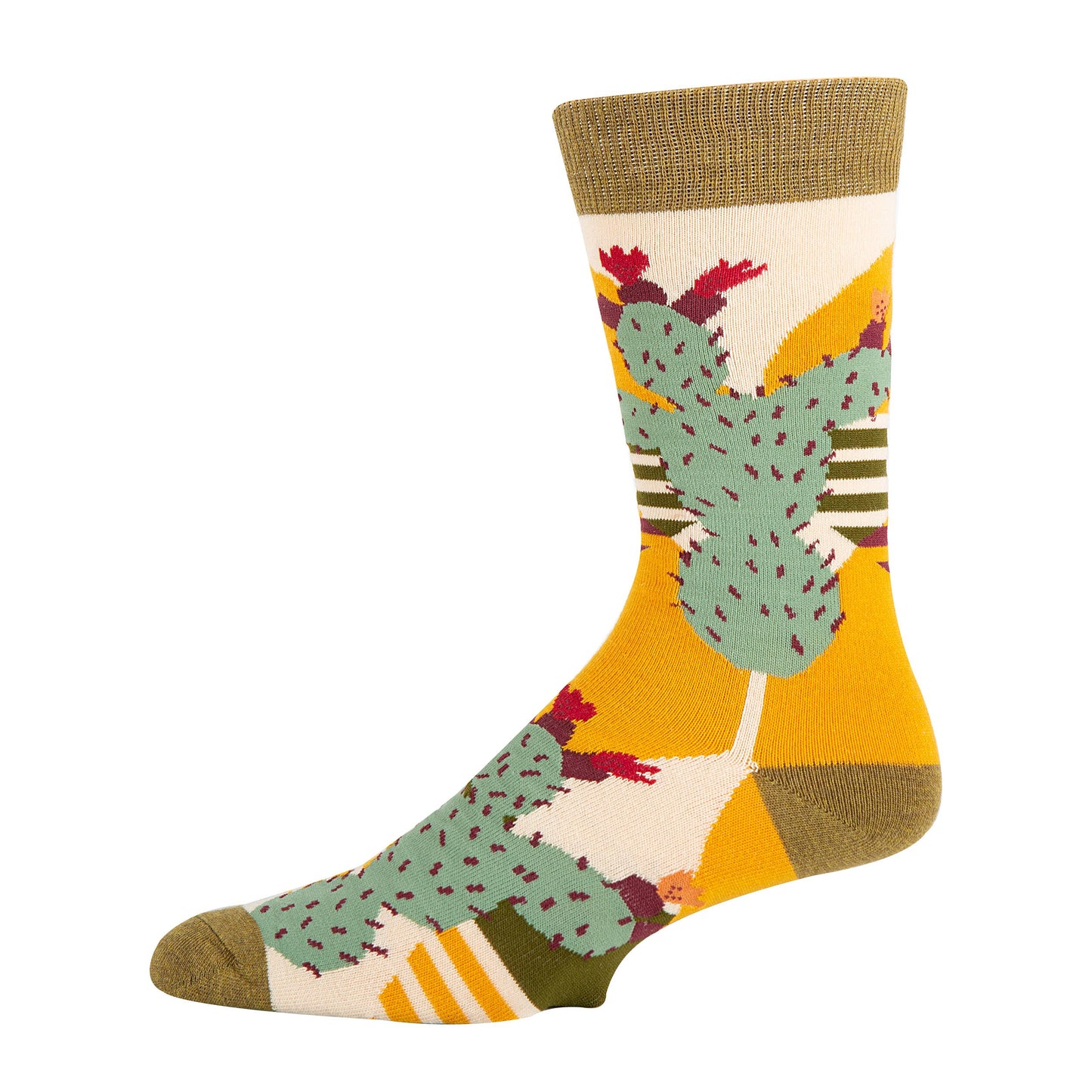 Sol De Cactus | Men's Premium Cotton Crew Dress Socks Oooh yeah sock