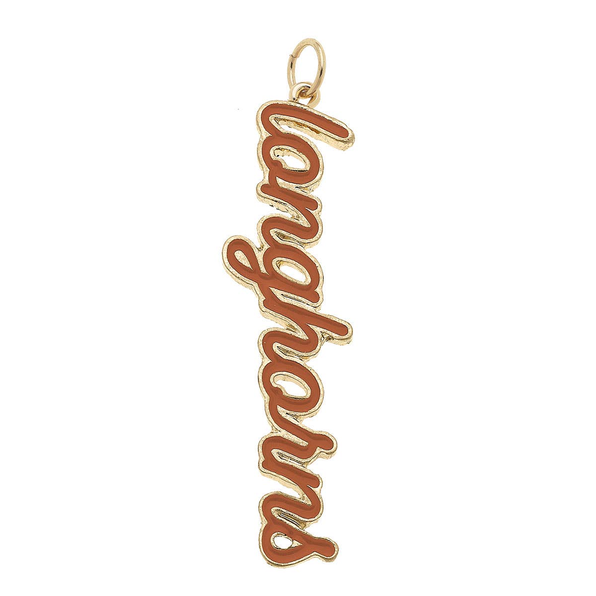 Texas Longhorns Enamel Script Charm Canvas