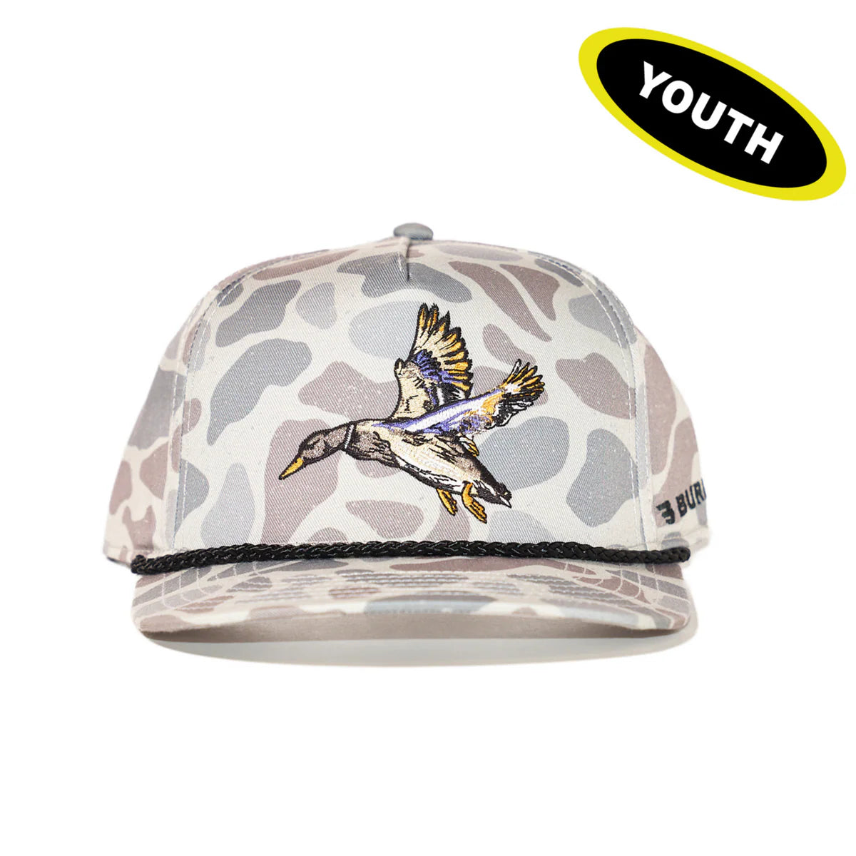 Youth Cap - Diving Mallard - Classic Deer Camo Tx