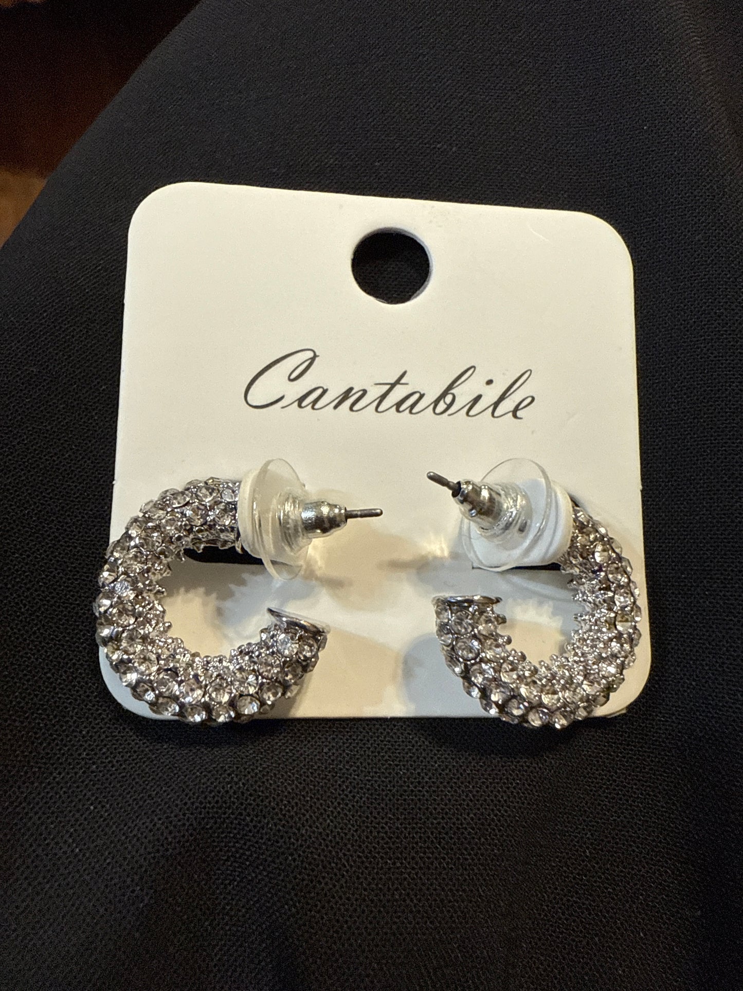 Cantabile Crystaled hoops