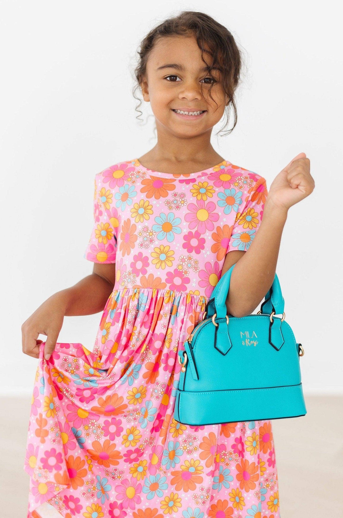 Caribbean Blue Girl's Crossbody Purse Mila