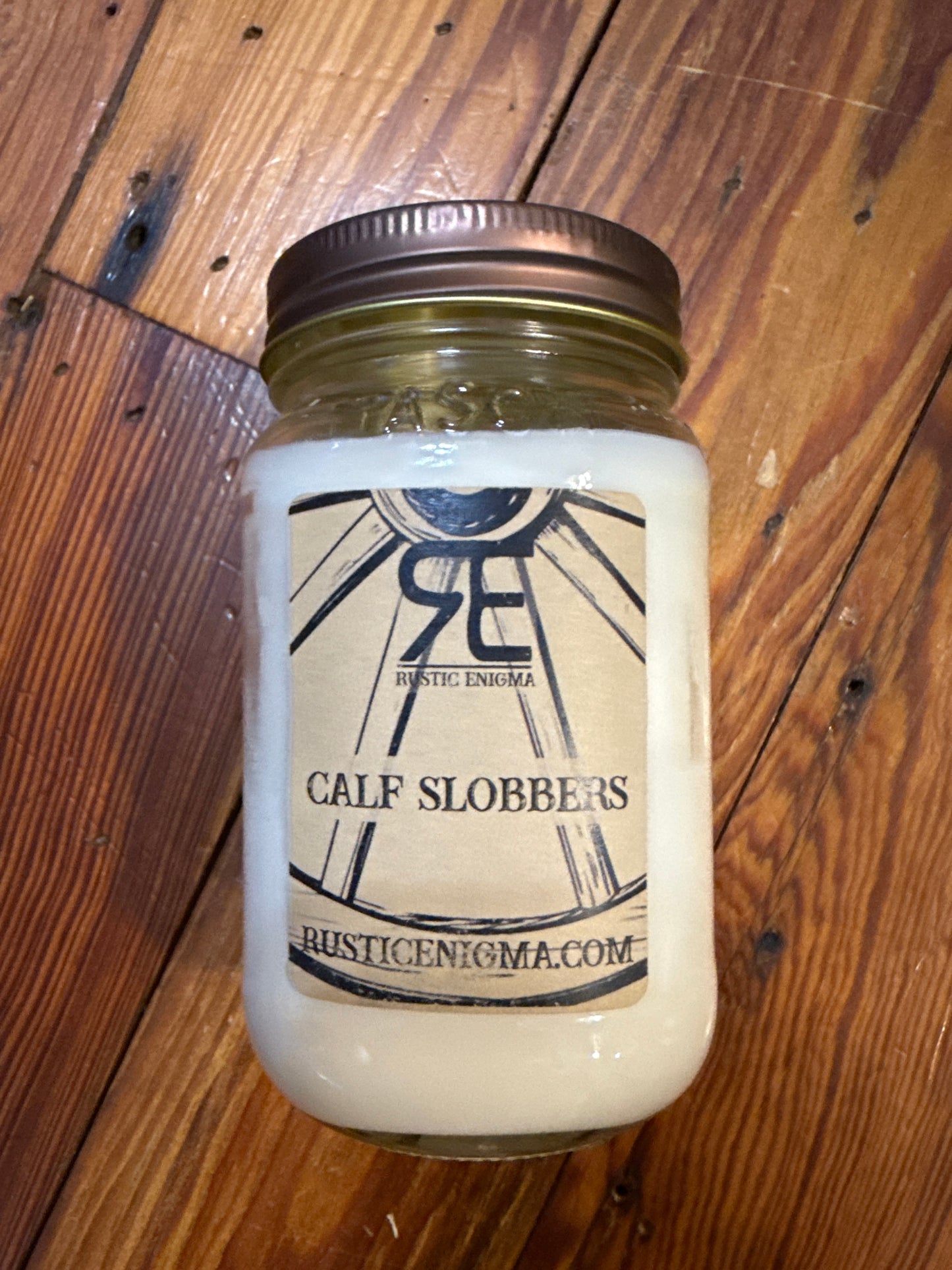 Calf Slobbers 16 oz Wood Wicked Candles - RE
