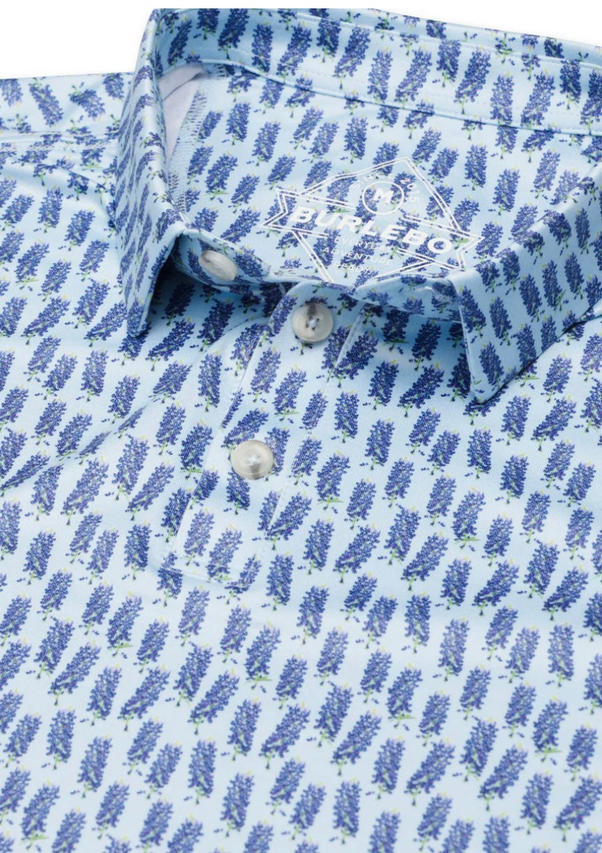 Bluebonnets Performance Polo Burlebo