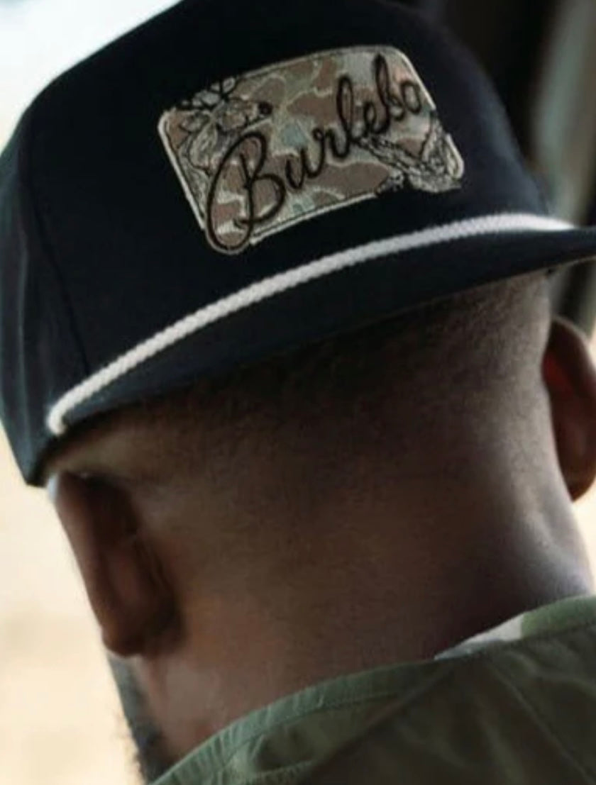 Camo Patch Black Hat Burlebo