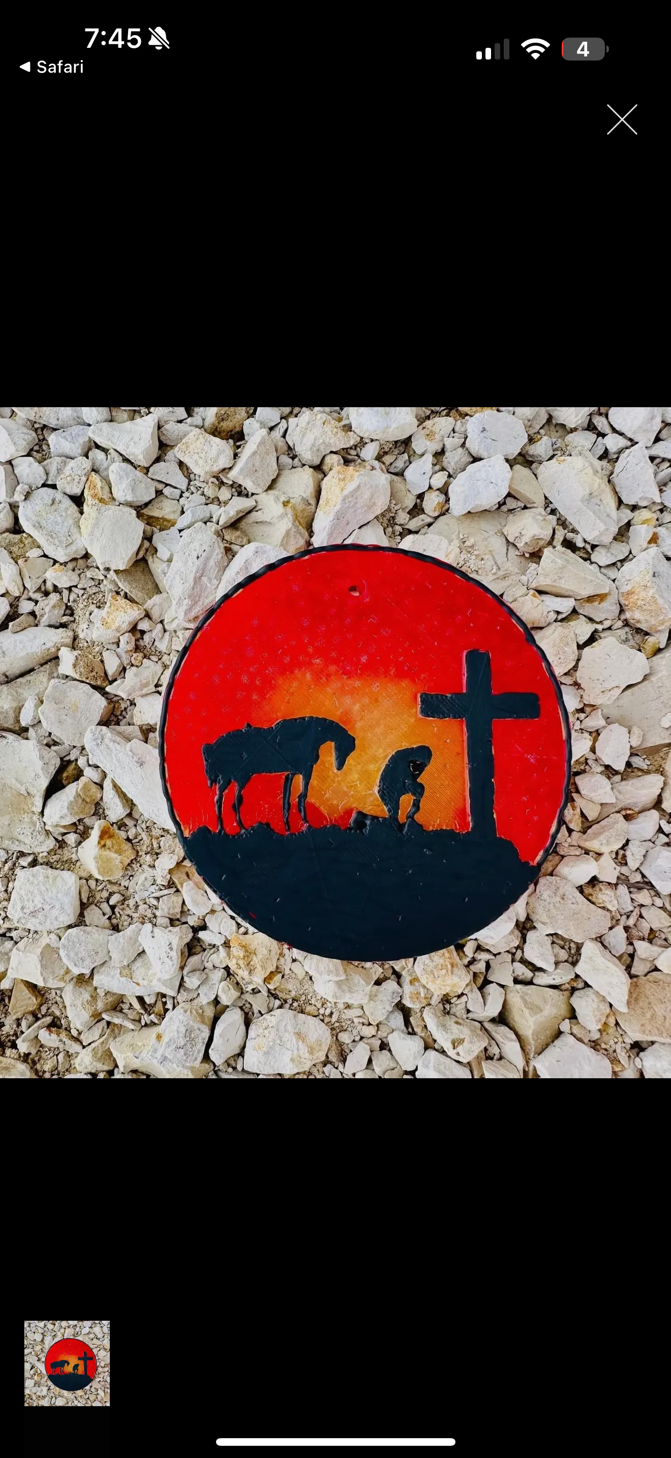 Kneeling Cowboy Car Freshie Southern Creek