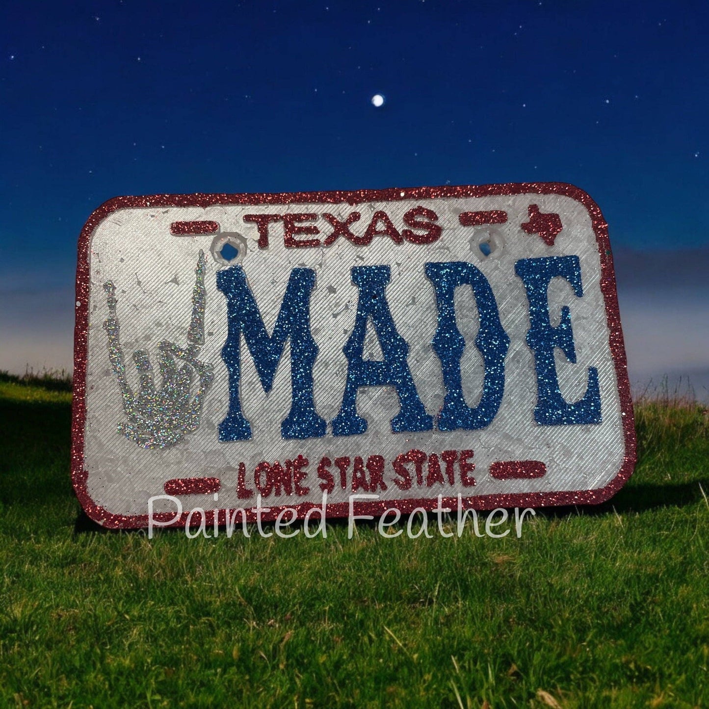 Texas Made: Painted Feather Car Freshie