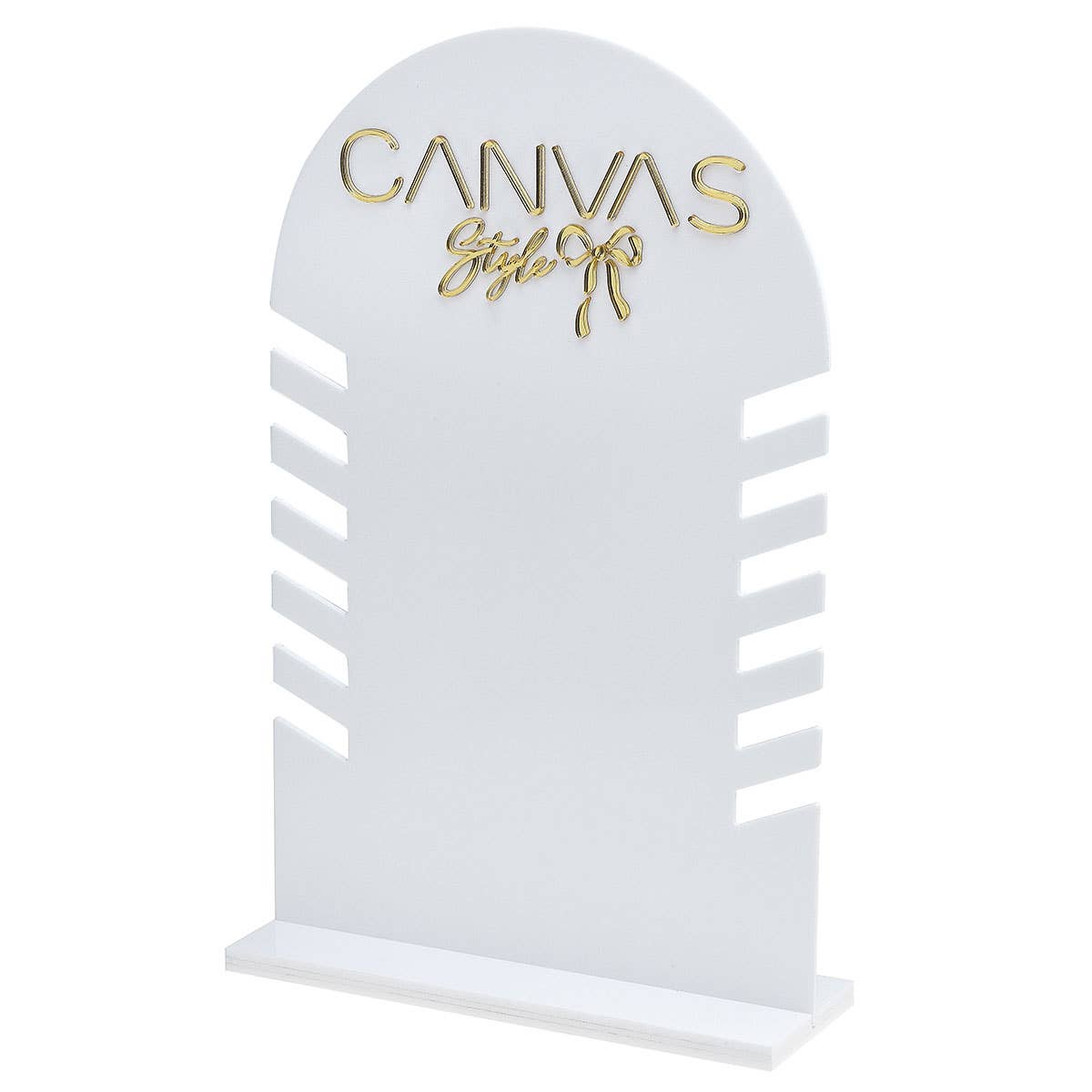 Canvas Style 1 Sided Arched Necklace Display